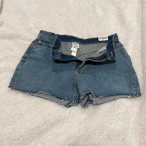 Jean shorts, short shorts, blue , Victoria secret PINK shorts,